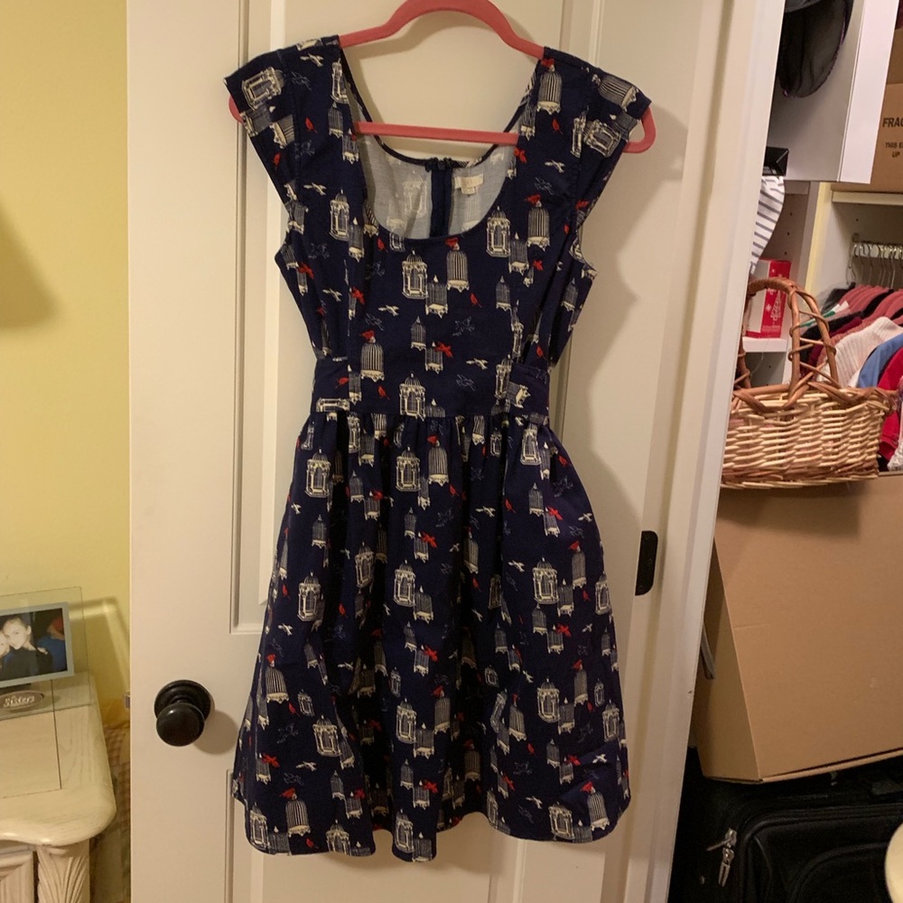 Navy Anthropologie dress XL